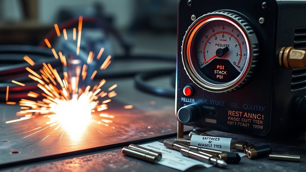 amperage pressure material thickness