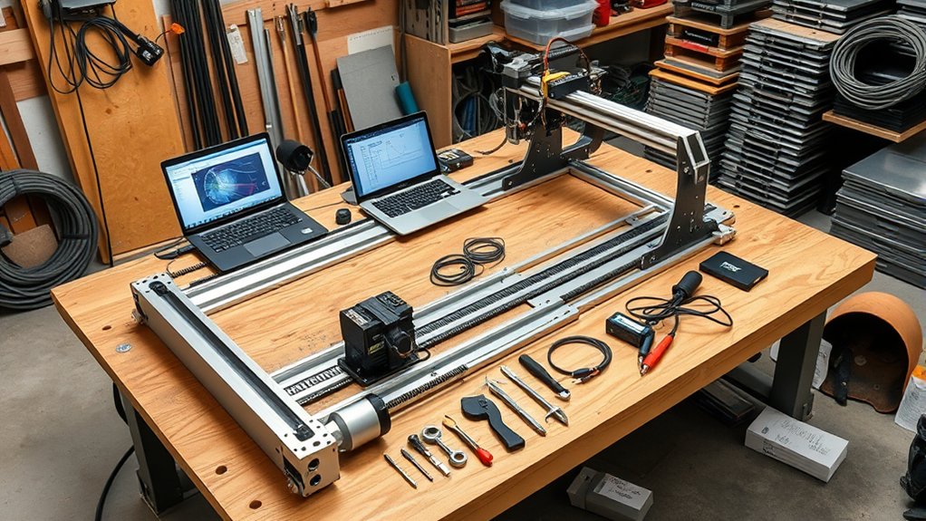 cnc plasma cutting setup