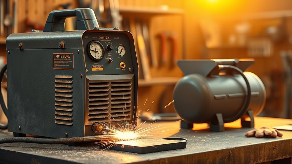 compressed air ensures cutting