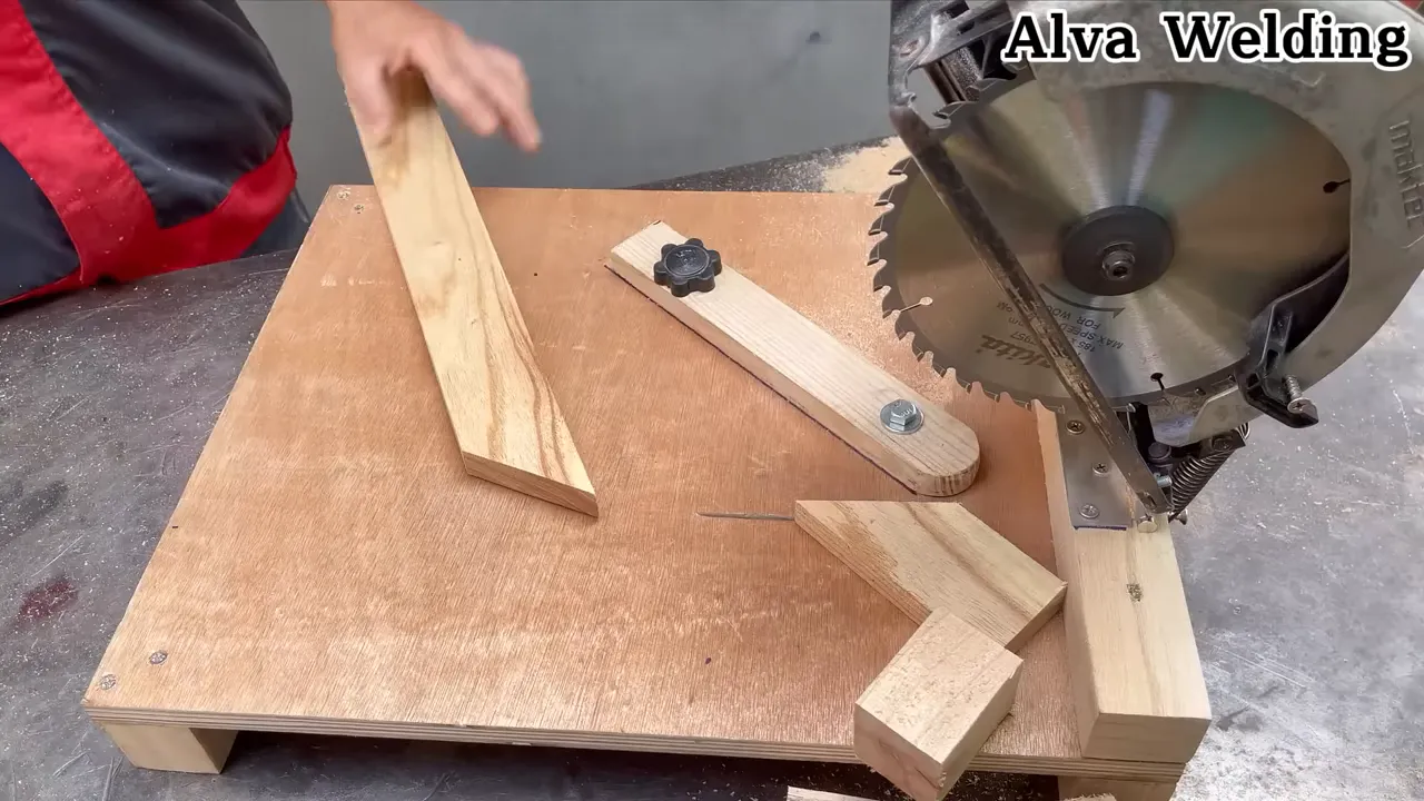Final result showing a clean, compact mini circular saw