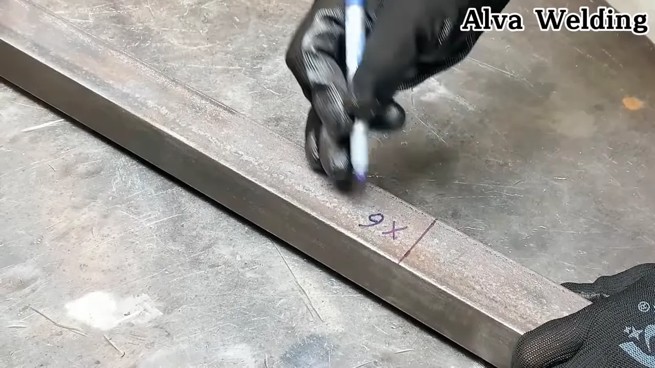 top beam alignment and markups for welding