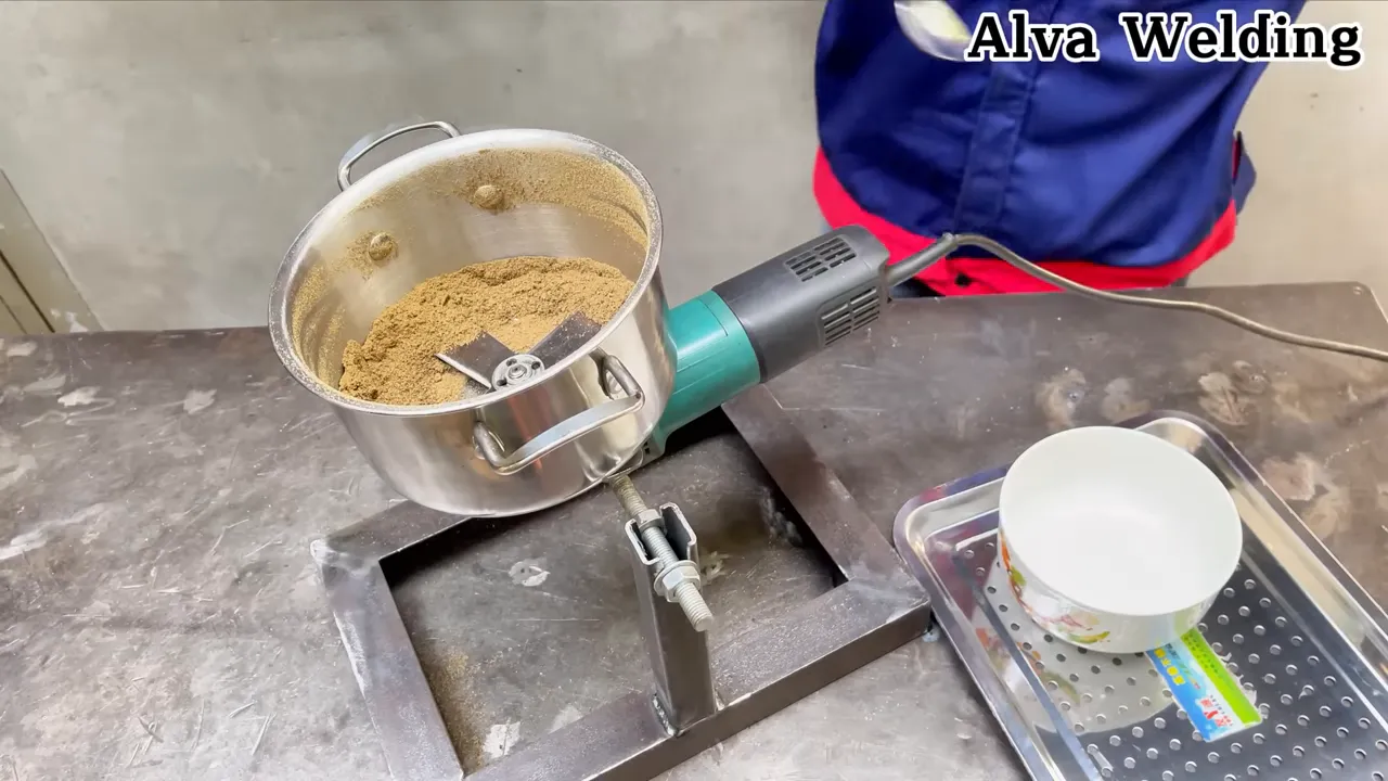 sprinkling parmesan into the assembly