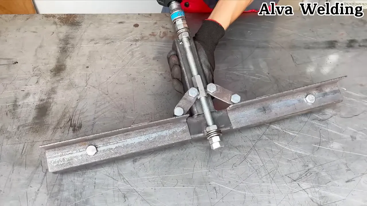 Installing leveling feet and checking alignment with a spirit level