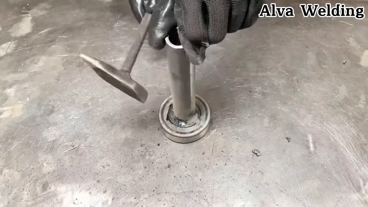 Welded stop tab on a fixture to locate parts for repeated cuts