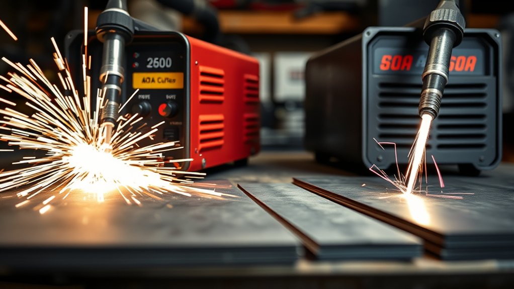 amperage for material thickness