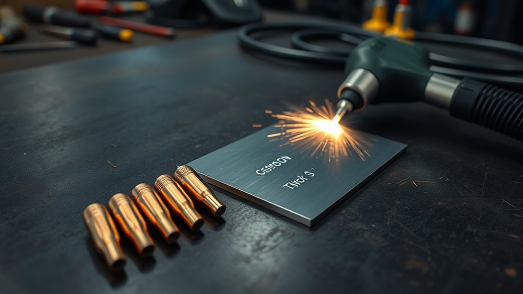 amperage thickness travel speed