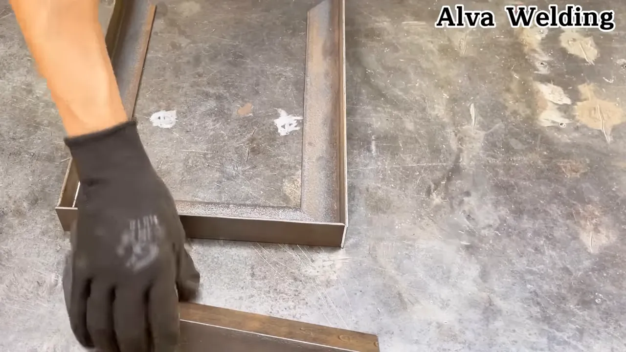 adding baking powder and compacting the mixture