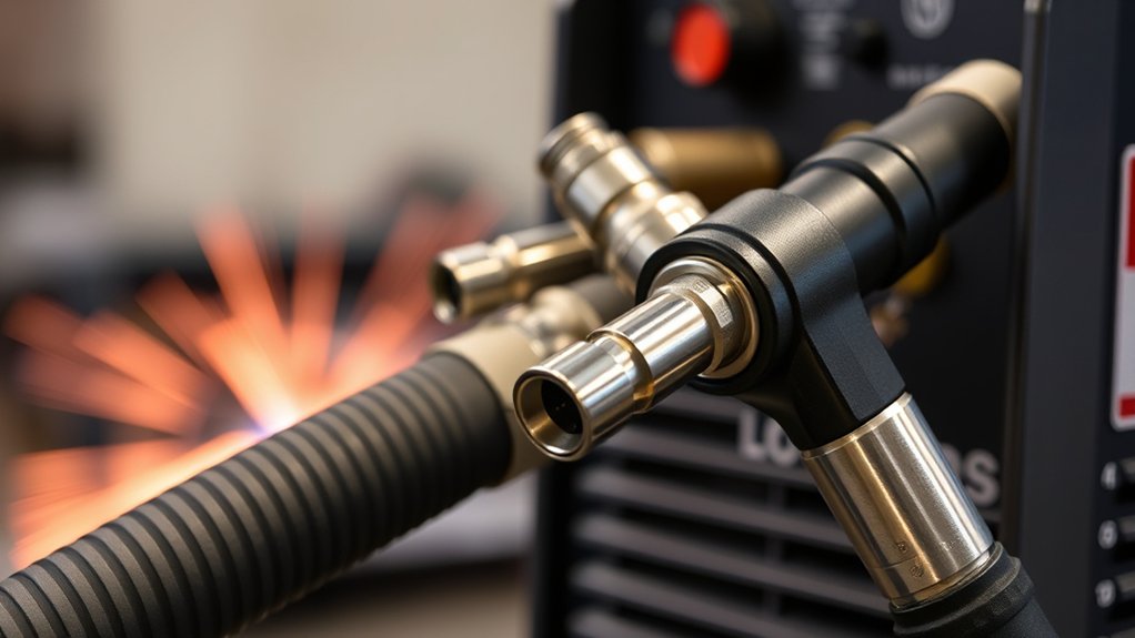 connect air hose securely