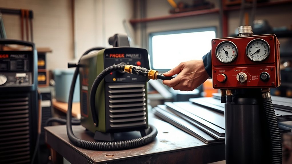 connect air supply securely