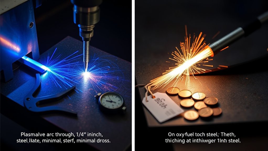 controlled oxidation metal cutting