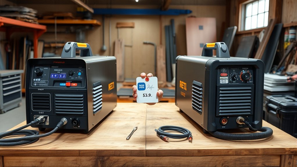 Cost versus performance concept image for plasma cutters