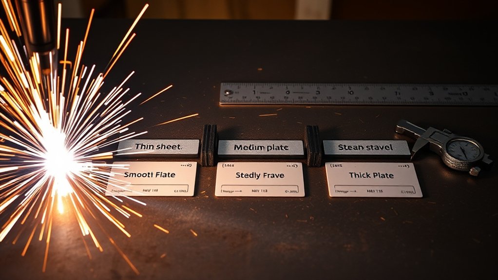 cutting speeds by thickness