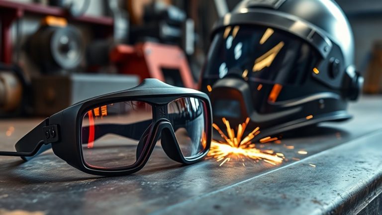 goggles or helmets for protection