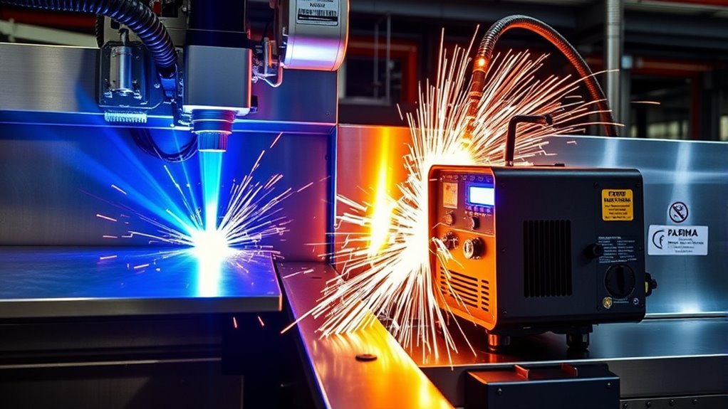laser welding outpaces plasma