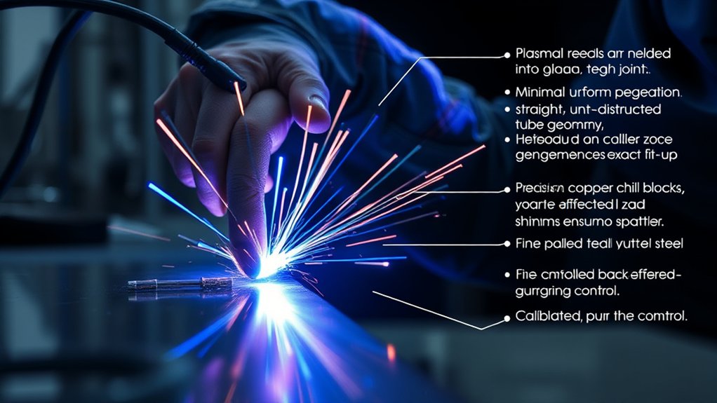 minimized distortion in welding