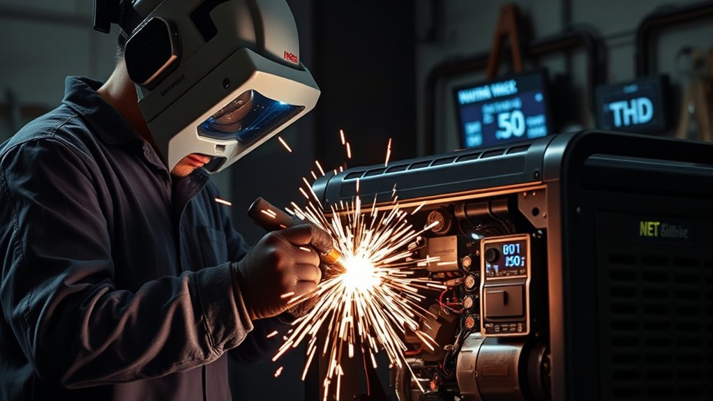 monitor thd for efficiency