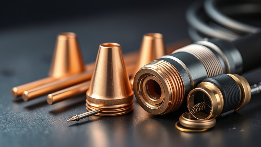 ohmic sensing and retaining caps