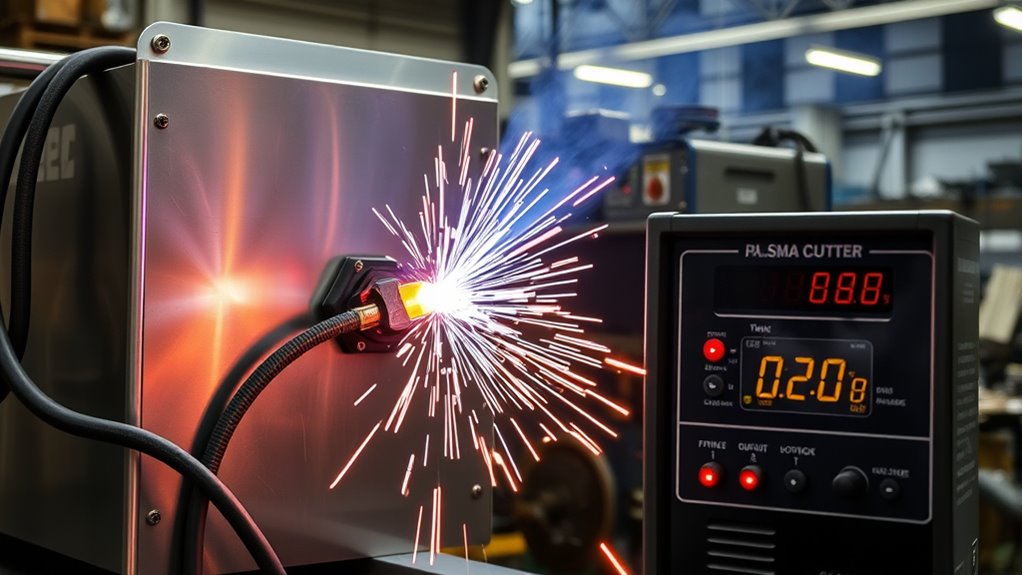 output voltage in plasma cutting