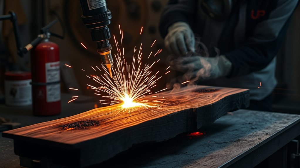 plasma cutters ignite wood hazards