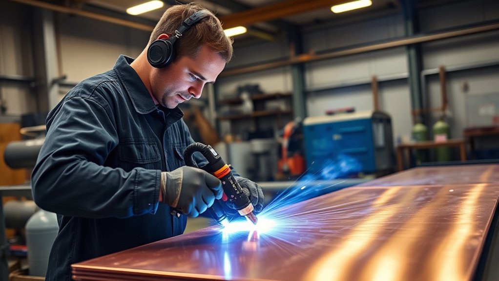 precision plasma cutting copper