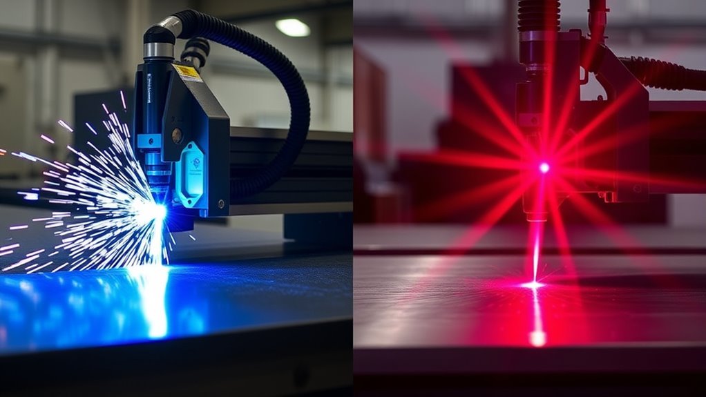 precision versus plasma cutting