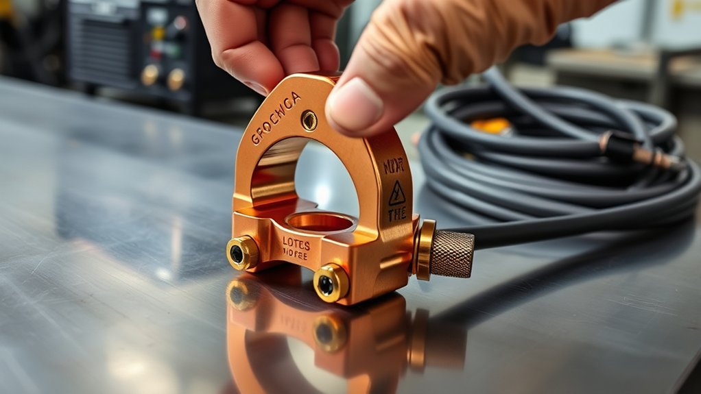 secure ground clamp connection