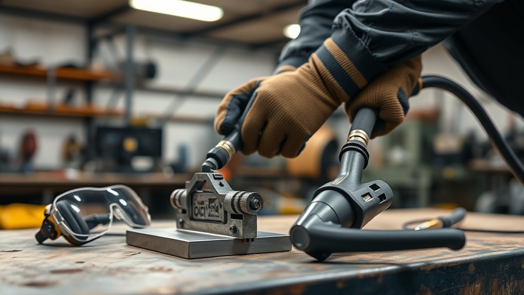 securely connect work clamp