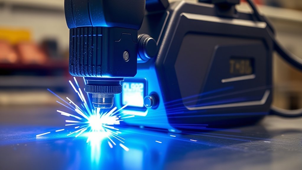 Plasma torch cutting steel with a stable arc