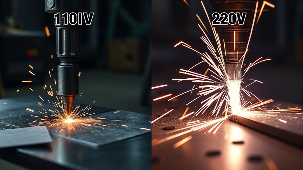 voltage impacts cutting performance