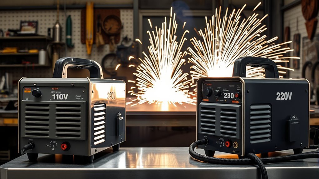 voltage selection for plasma cutter