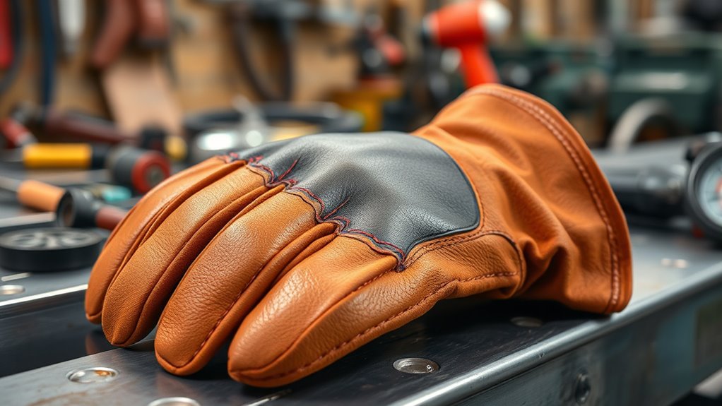 durable leather welding gloves