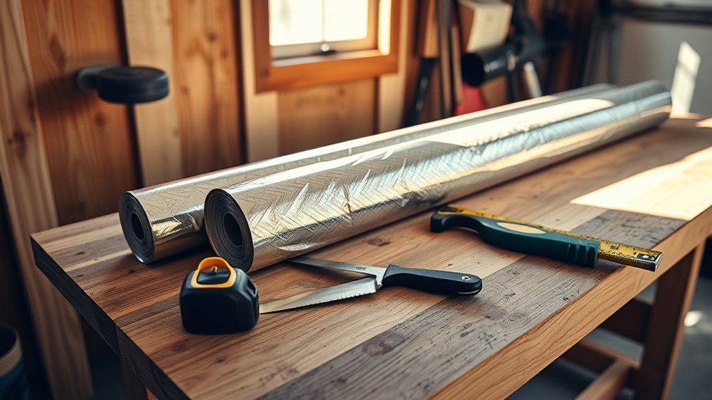 garage door insulation tools