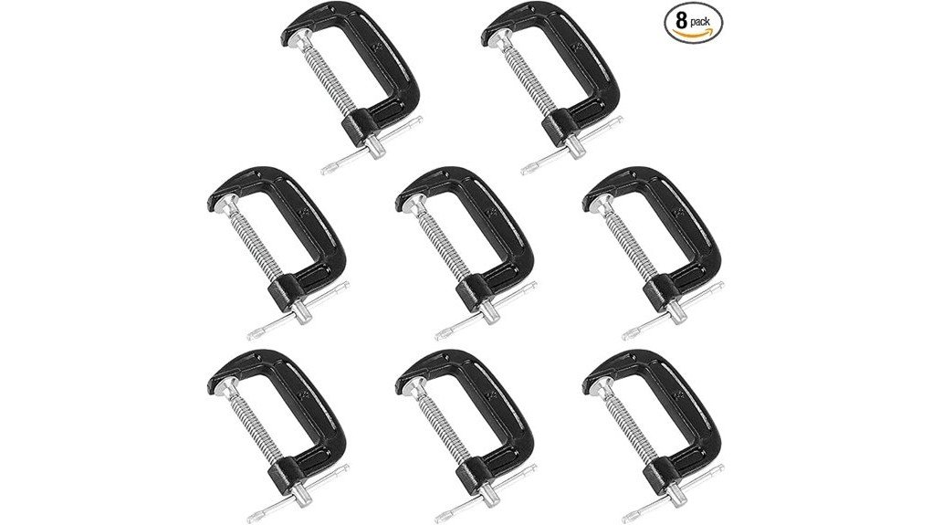 3 inch C clamp 8 pack - product photo