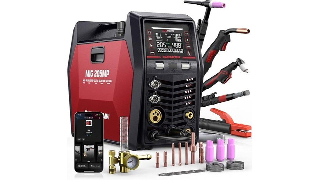 arccaptain mig205mp welder review