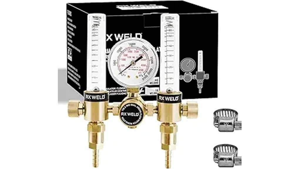 argon regulator flow meter