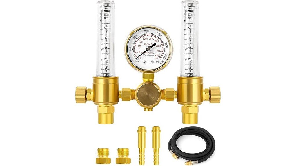 argon regulator flow meter review