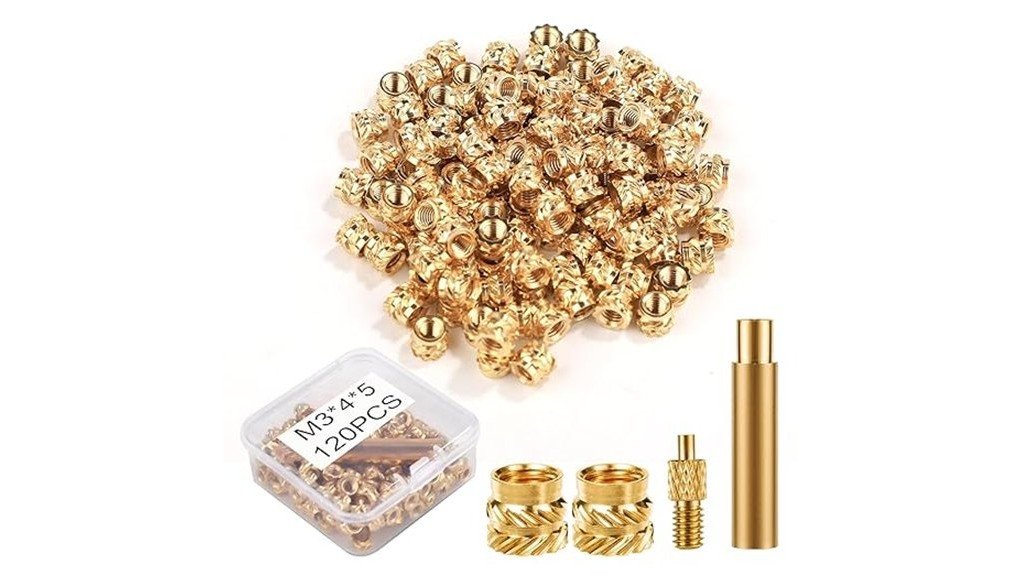 brass nuts for 3d printing