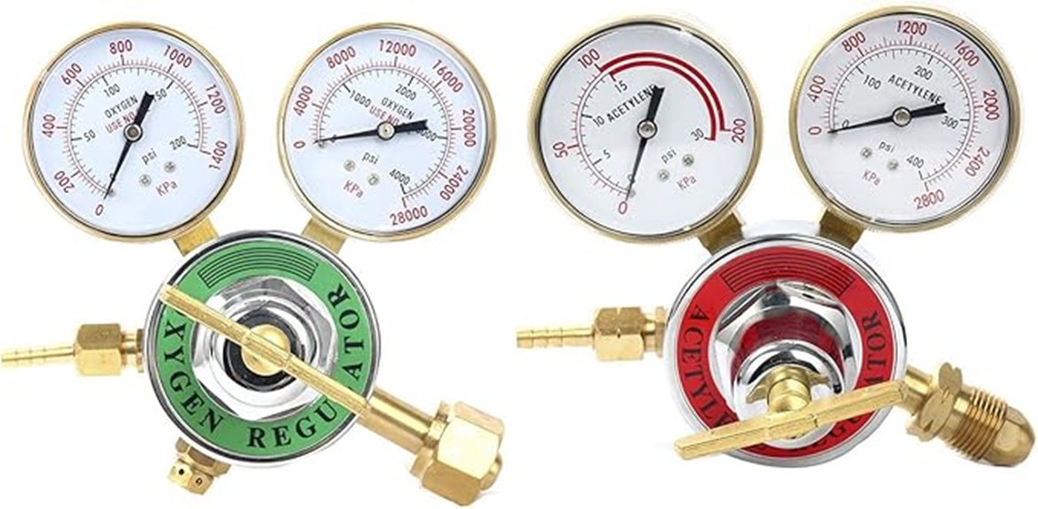 dual welding gas gauges