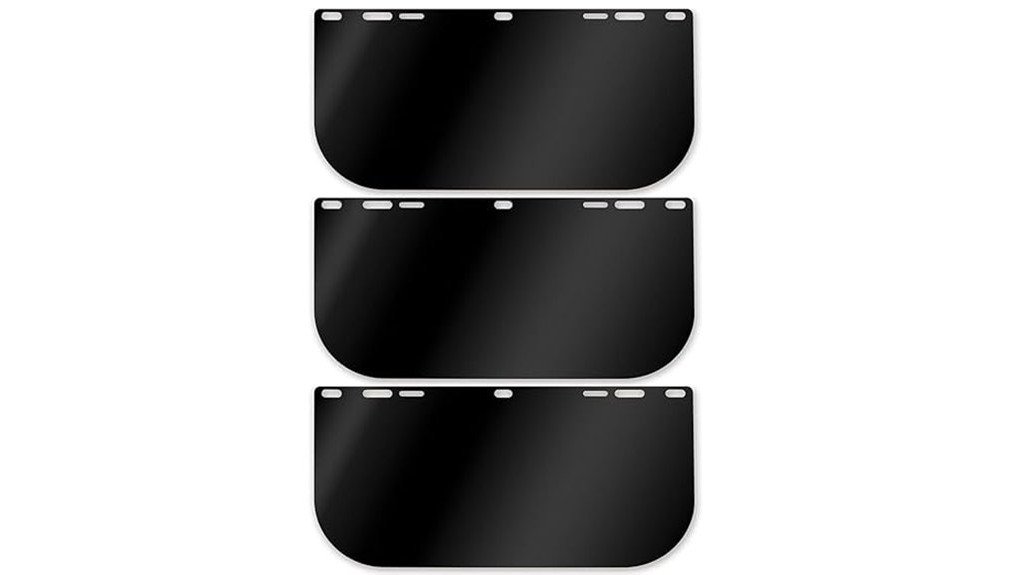 face shield lens evaluation