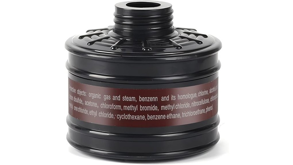 gas mask filter evaluation