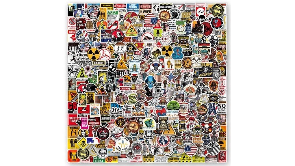 hard hat sticker collection