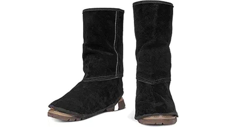 leaseek leather welding spats