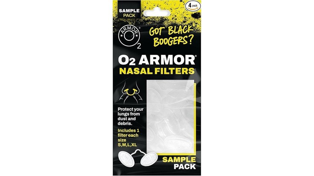 o2 armor nose filters