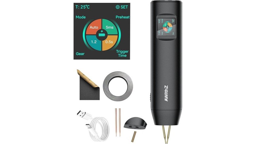 portable battery welding device
