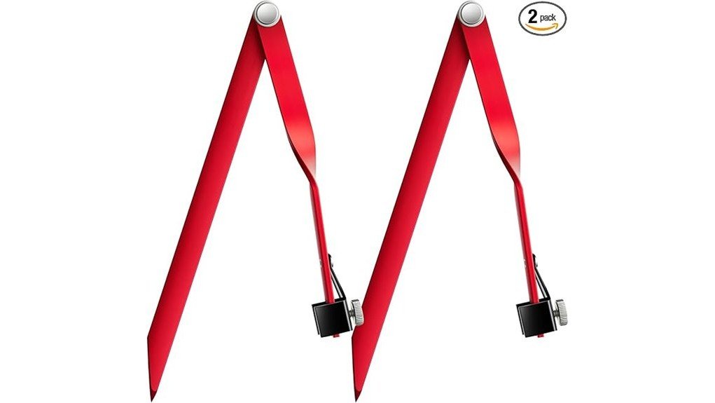 small aluminum radius markers