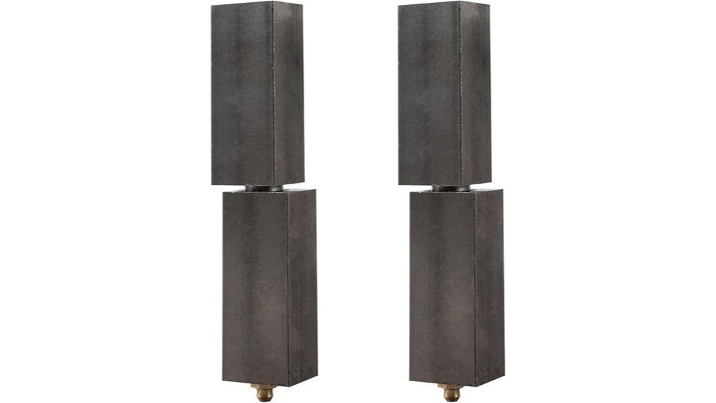 steel block gate hinge