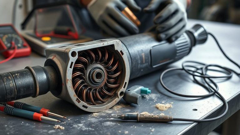 angle grinder armature issues