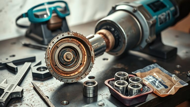 angle grinder bearing issues