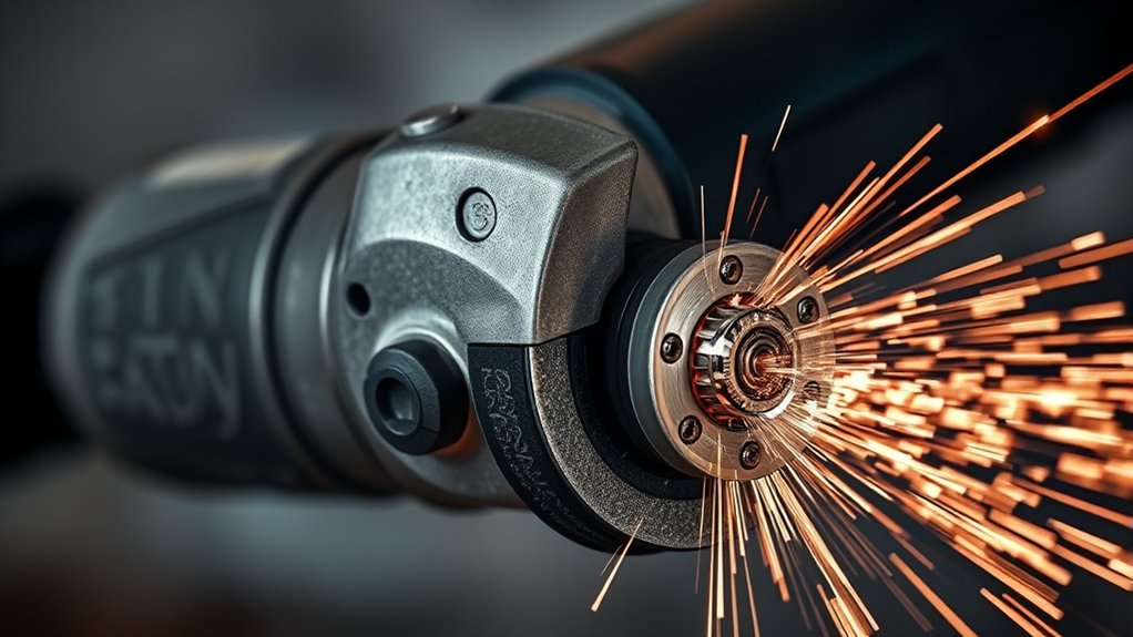 angle grinder brake features