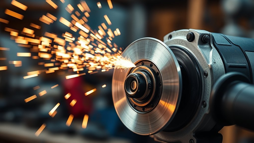 angle grinder brake features